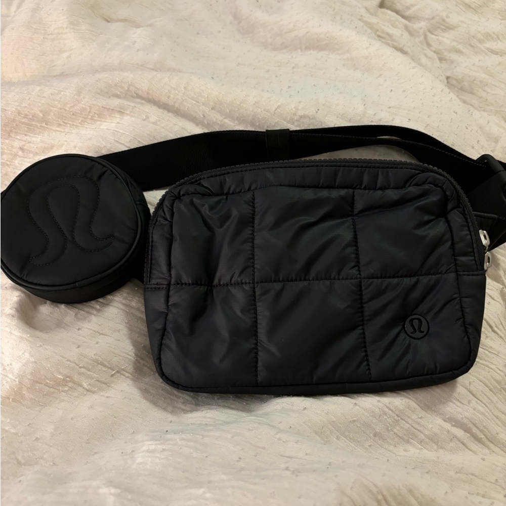 Lululemon Grid Quilted Belt Bag & Pouch